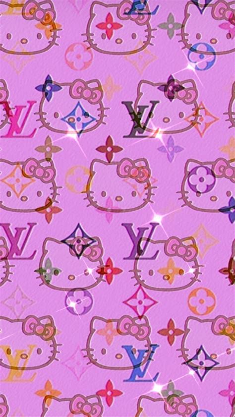 hello kitty lv wallpaper